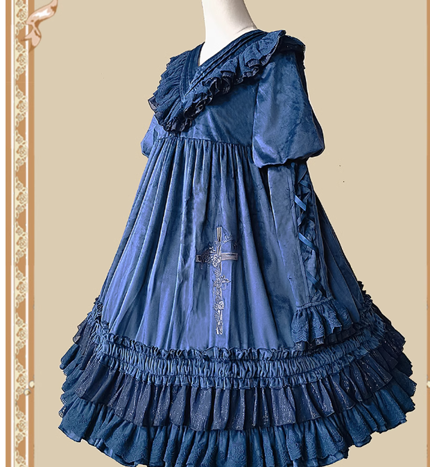 Holy Fruit Estate - Gothic Lolita OP Dress Multicolors - image 11