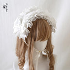 Elegant Lolita Ivory Lace Hair Band - image 4
