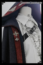 Divine Covenant - Retro Ouji Lolita Pants Suit Male Lolita Long Cape - image 14
