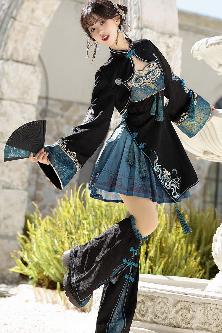 Misty Teal - Classic Lolita JSK Dress Set & Separates - image 11