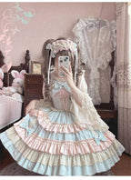 Sweet Mousse - Sweet Lolita JSK in Playful Colors with Bow Decoration - image 6