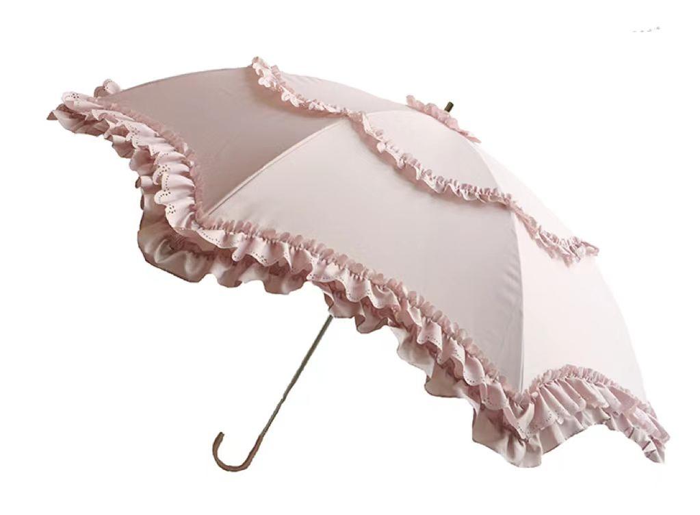 Kawaii Lolita Parasol Daily Lolita Two-folded Umbrella - image 4