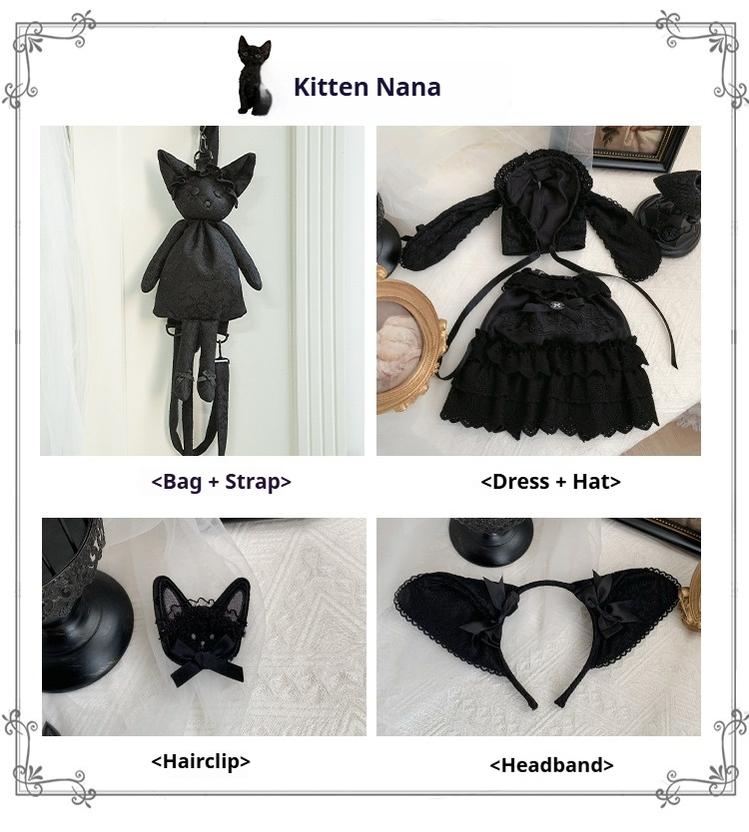 Puppet Box - Kawaii Lolita Bag Lamb Kitten Detachable Bag Dress Hat and Accessories - image 34