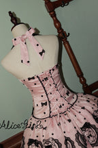 Sugar Bear - Halterneck Sleeveless Embroidered Bow Sweet Lolita Dress - image 13