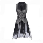 Eternal Displaced Boundary - Ouji Vest Coat with Detachable Back Trailing - image 1