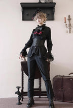 Coffin of Pilgrimage - Medieval European Ouji Lolita Shirt & Pants Suit - image 23
