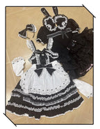 Little Dessert Chef - Old School Lolita JSK Dress, Cream-Like Ruffle and Accessories - image 18
