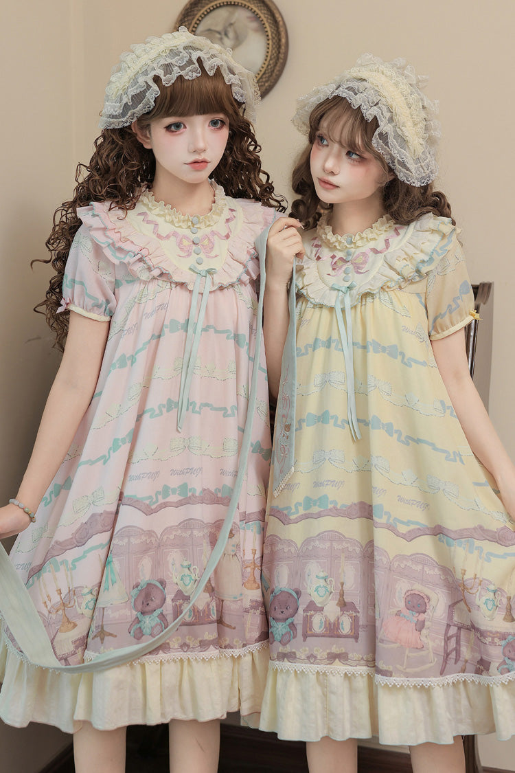 Brown Dollhouse Sweet Lolita Dress Set - image 12