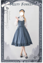 Classic Lolita A-Line Skirt, Button-Front Vest and White Blouse - image 5