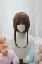 Old School Lolita See-through Bangs Wig, Curly Ponytails - image 3