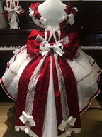 Red Rabbit Cake Lolita JSK Dress, KC and Train Full Set - image 2