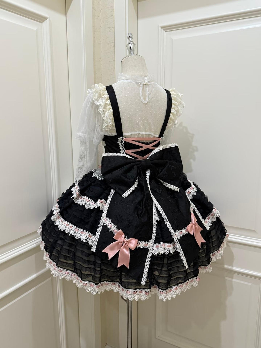 Floral Elegy - Sweet Lolita JSK Dress, Tiered Hem - image 6