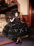 Black and Purple Ankle-Length Hanayome Hime Lolita Dress - image 1