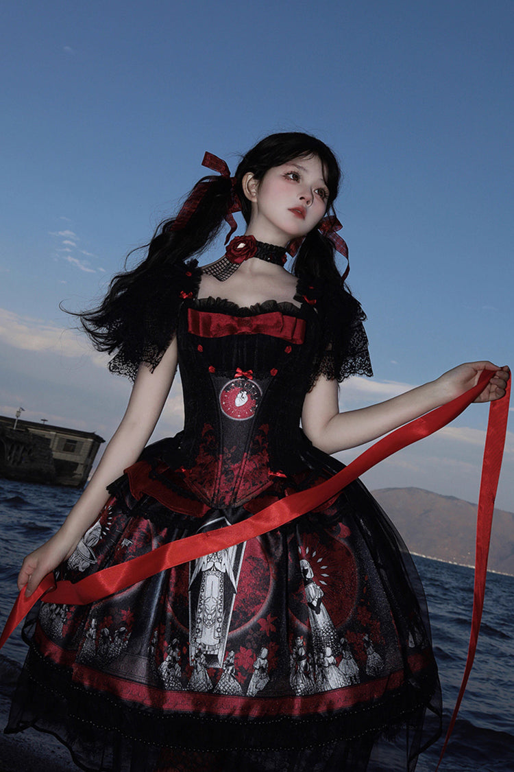 Dark Moon Corridor - Gothic Lolita Dress-Skirt - image 2