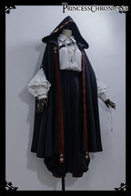 Divine Covenant - Retro Ouji Lolita Pants Suit Male Lolita Long Cape - image 9