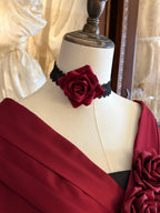 Rose 3D Floral Pearl Gothic Lolita Ball Gown OP Dress - image 18