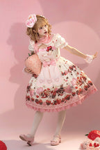 Peach Berry Charm - Sweet Lolita OP Dress and Accessories - image 1