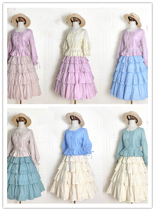 Heidi Cotton Lolita Tiered SK Skirt - image 25