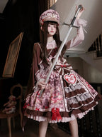 Royal Princess Chocolate Sweet Military Lolita JSK and Accessories - image 3