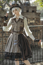 The Spirit of the Adventurer - Punk Lolita SK and Vest - image 1