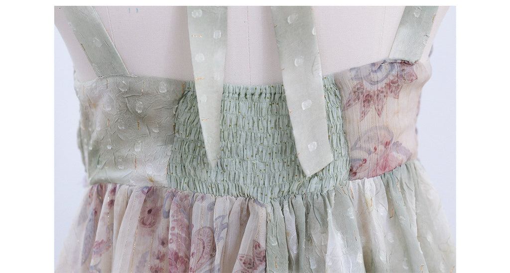 Creeping Vines - Floral Halter Top and Skirt - image 10