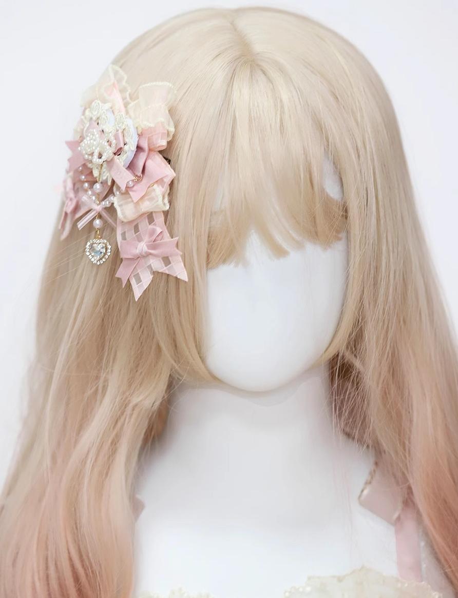 Satin Ballet Sweet Lolita Feather Bow Headdress - image 26
