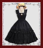 Nocturne Reminiscence - Elegant Lolita JSK Dress Multi-Wear Apron Dress Set - image 4