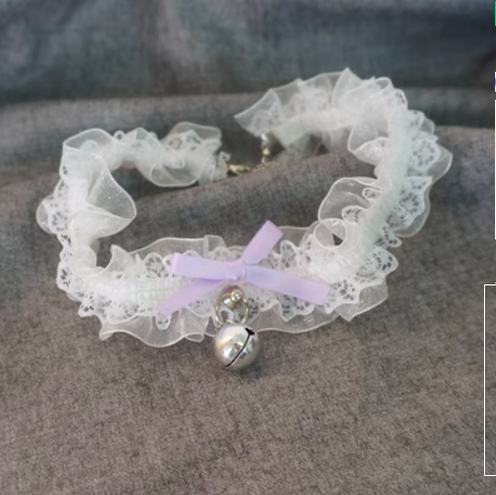 Kawaii Lolita Lace and Bell Choker - image 7