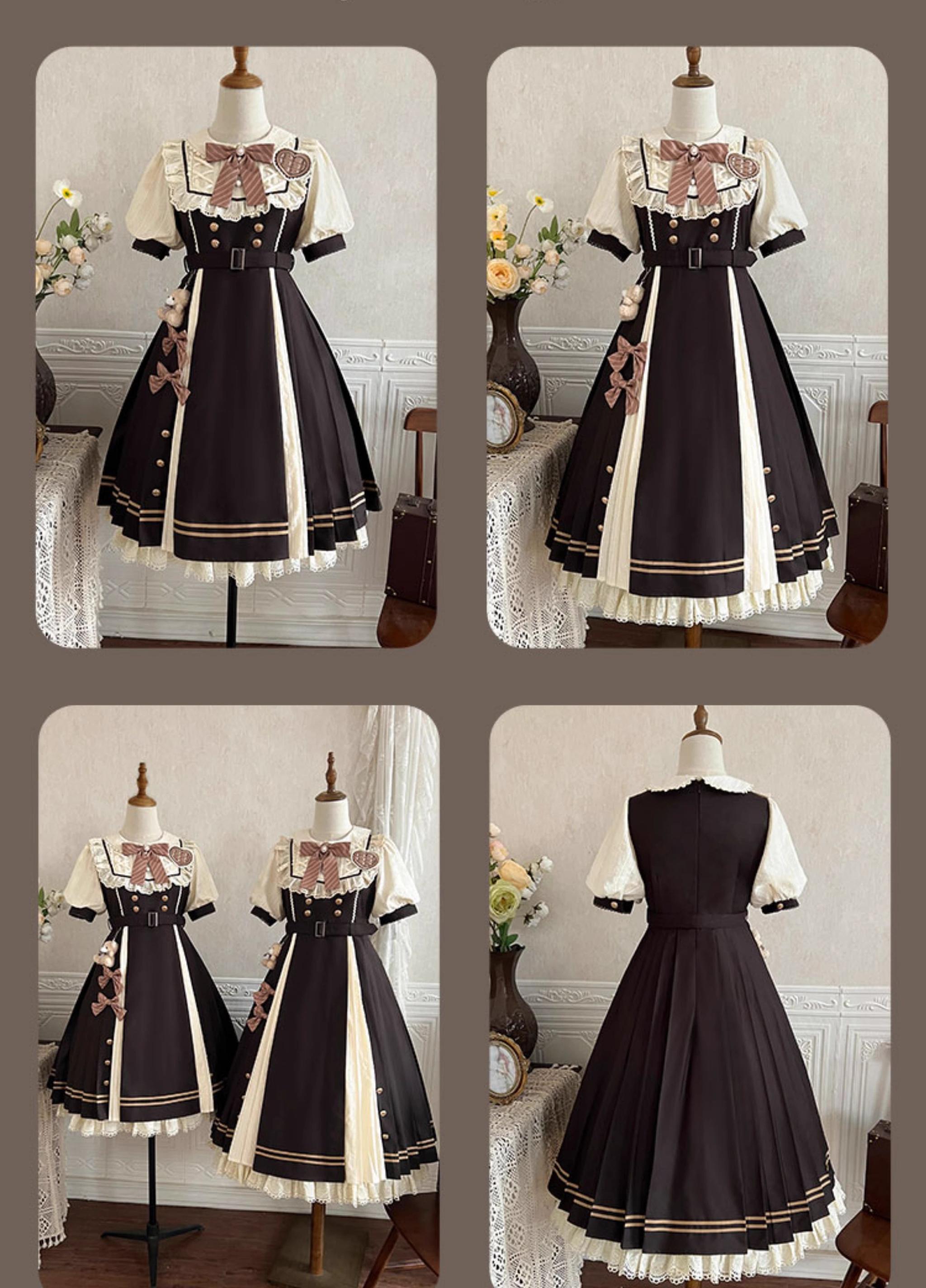 Chocolate Workshop - Classic Lolita Short and Long OP Dress - image 25