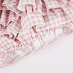 Pink Gingham Tiered Skirt with Shorts - serendipity - image 5