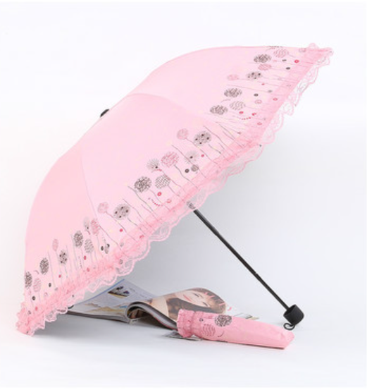 Princess Lolita Sunshade Parasol, Lace Ruffles - image 14