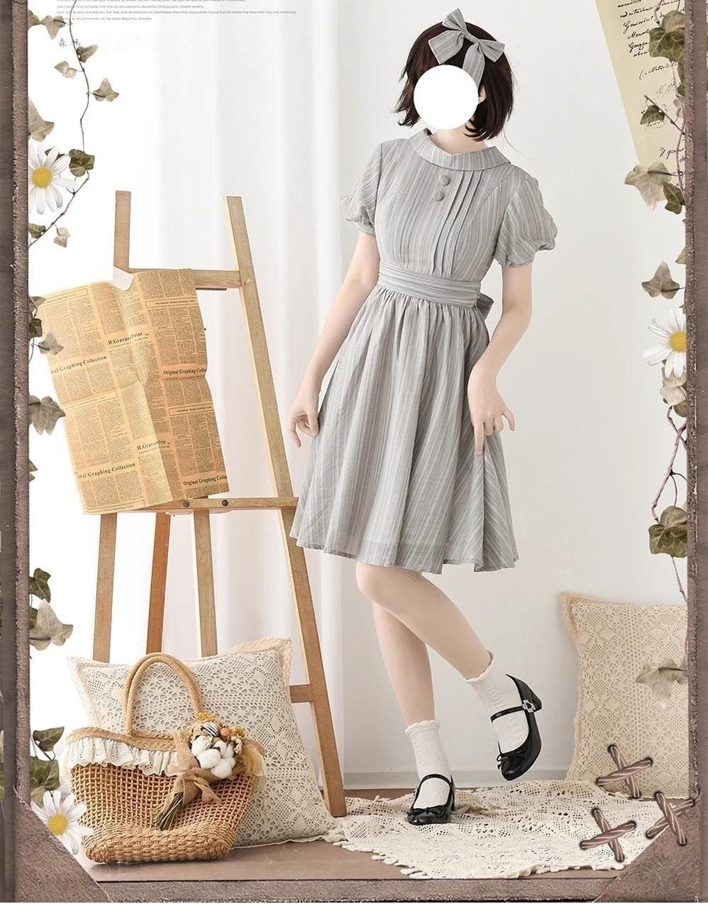 Forest Gallery - Classic Lolita OP Dress Country Style Tencel Dress - image 2