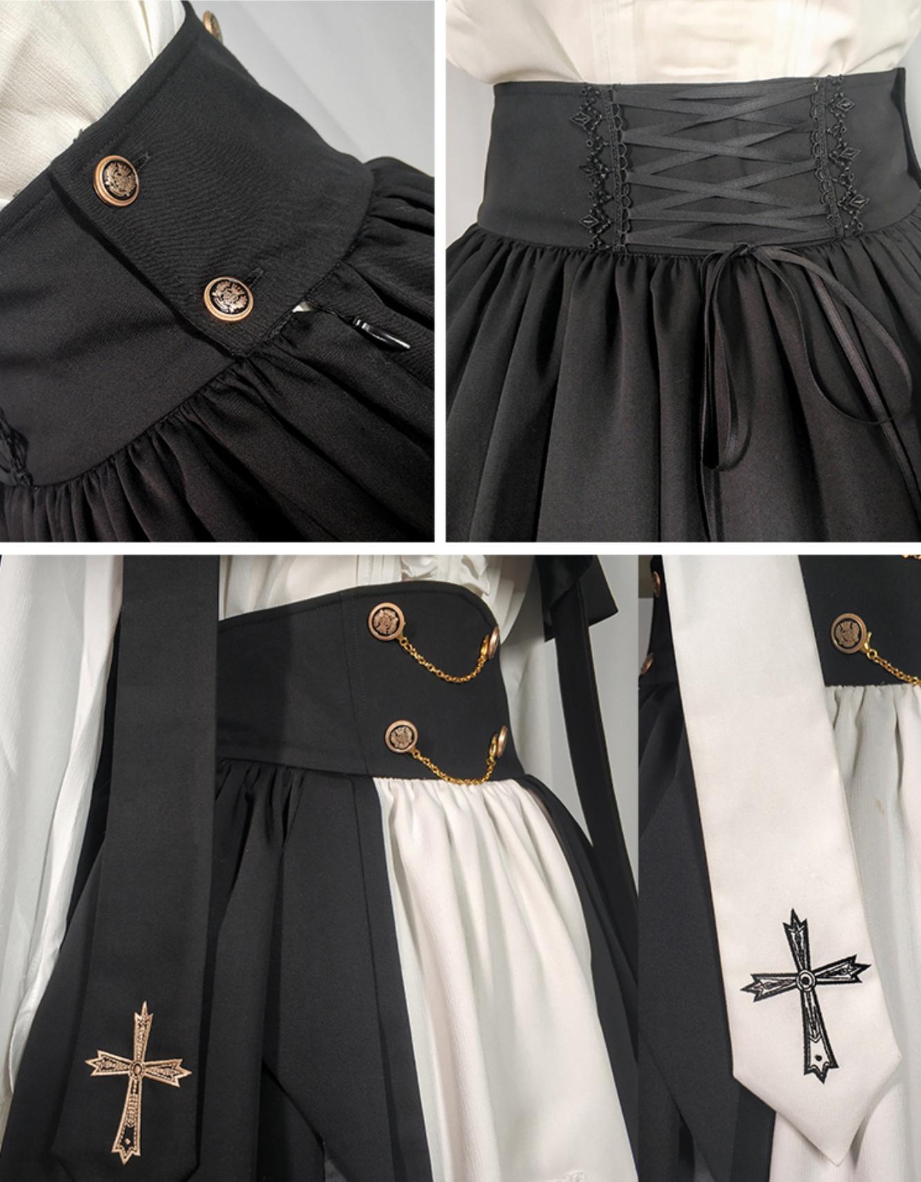 Holy Academy Gothic Prince Lolita Skirt Set - image 29