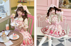 Rabbit Berry Gift Box - Sweet Lolita Salopette and Dress Set - image 40