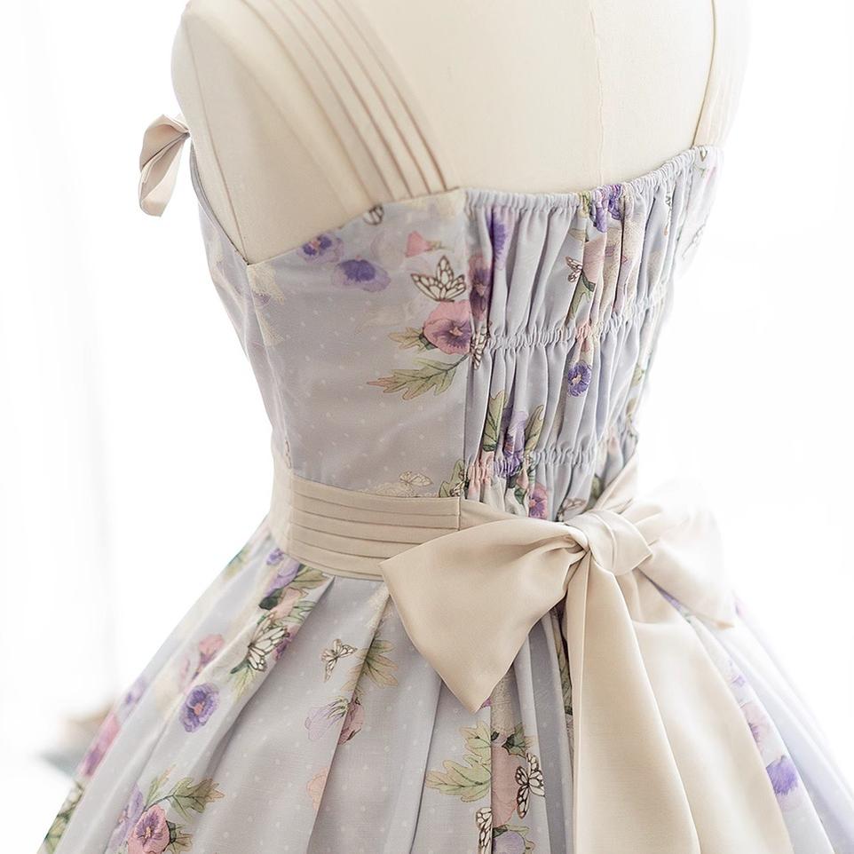 Forest Holiday - Elegant Lolita Foral Print JSK Dress Multicolors - image 31