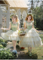 Lily of the Valley Whisper - Embroidered Classic Lolita Corset JSK Dress - image 1