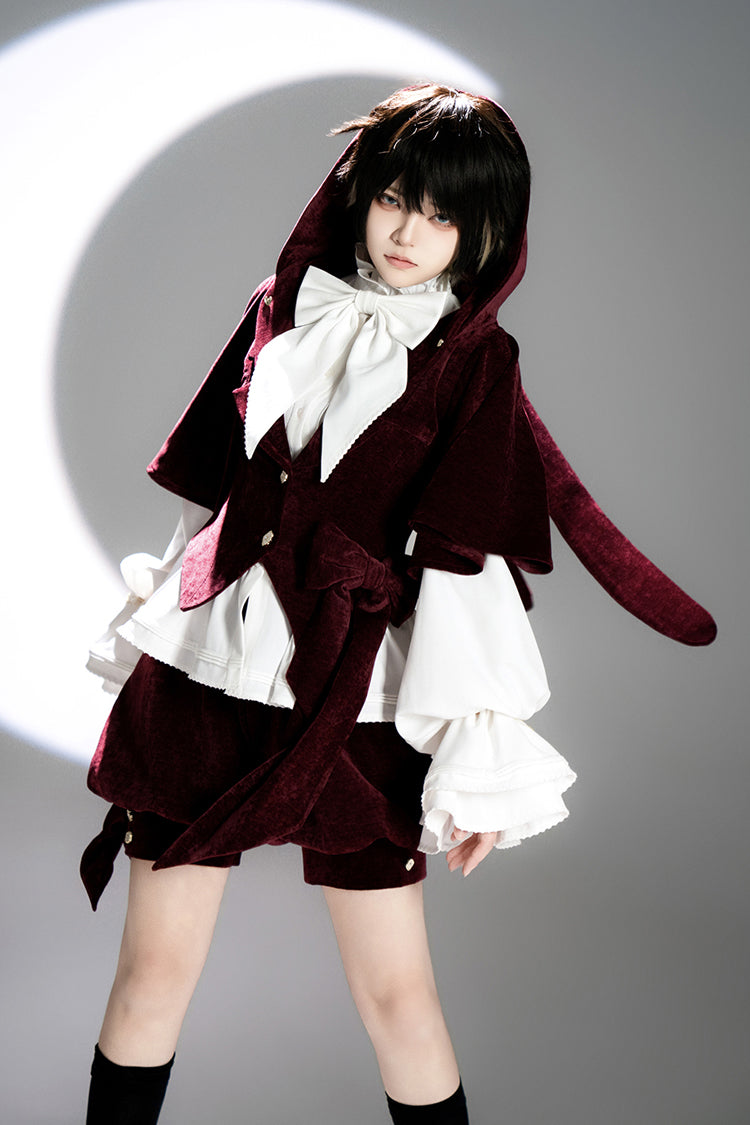 Red Rabbit Hunt Sweet Prince Ouji Lolita Vest - image 3