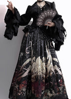 Reborn Ancient God Gothic Lolita Shirt and Skirt Set - image 9