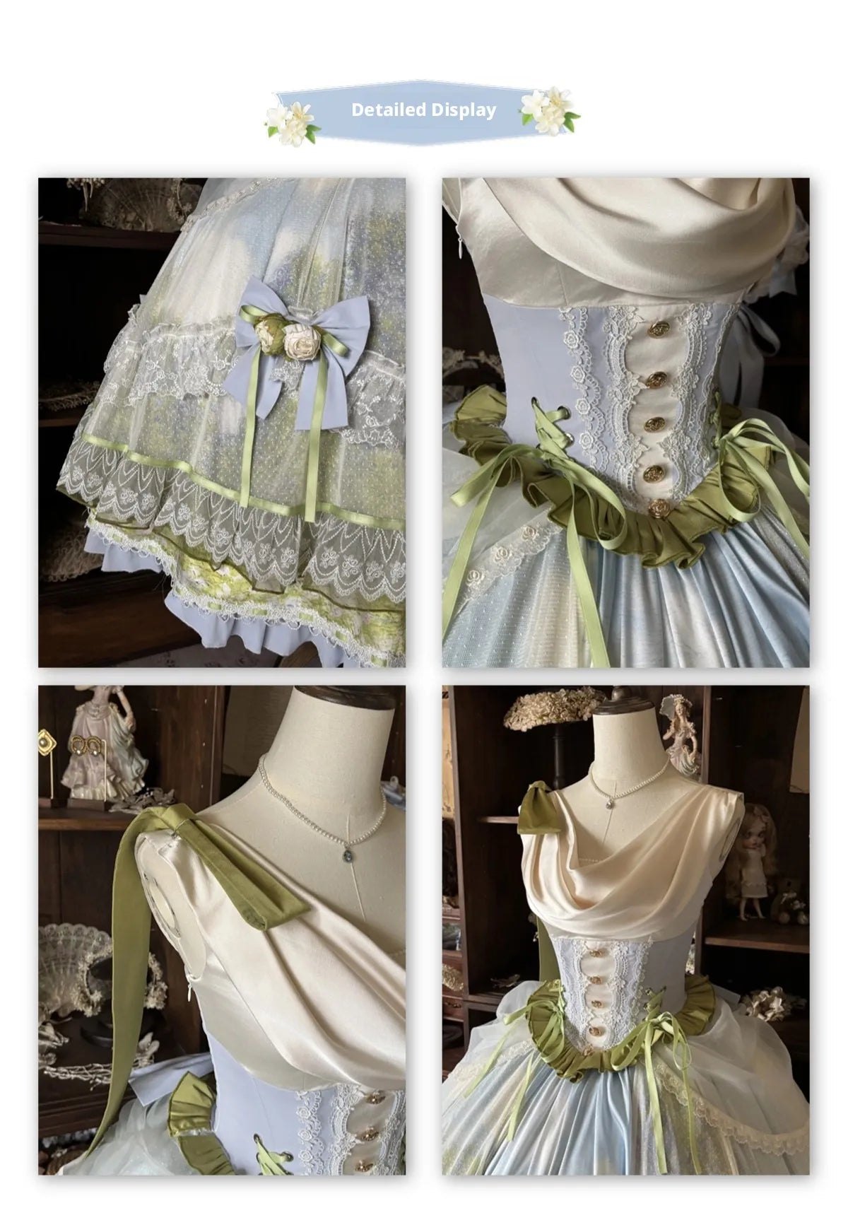 Giverny Spring Day - Elegant Fairy Lolita JSK Collection - image 9