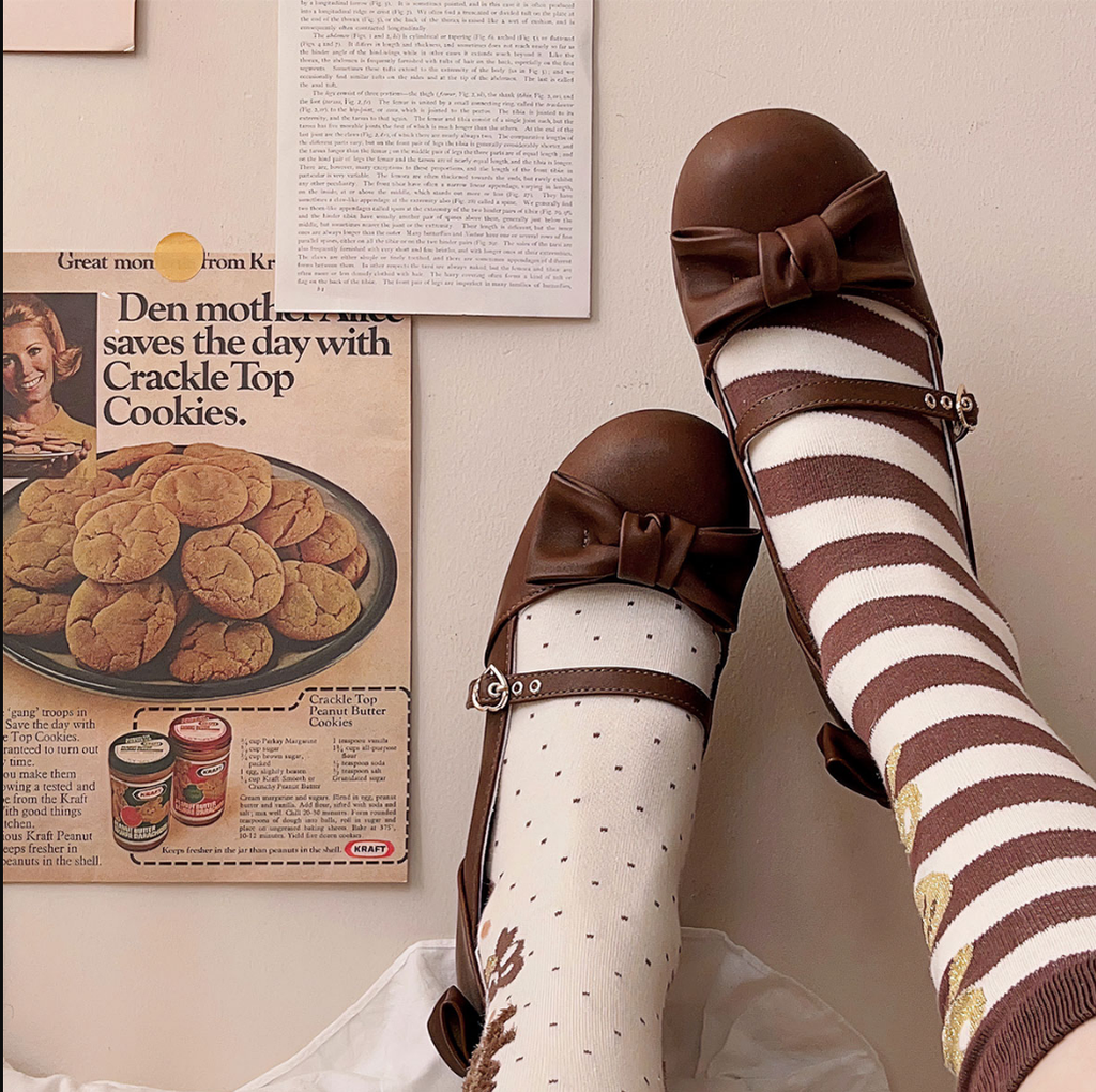 Elegant Lolita Bownot Retro High Heel Shoes - image 36