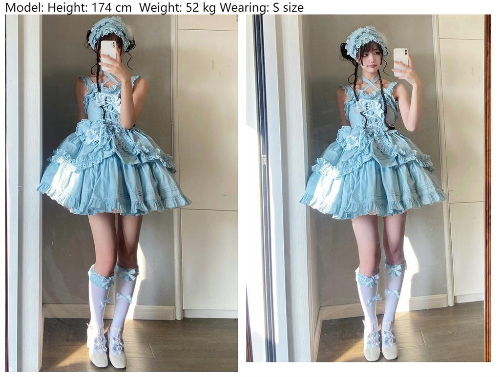Halloween Gothic Lolita Short JSK Dress - image 46