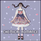 Sweetheart Doll Machine - Sweet Lolita Printed Salopette - image 10