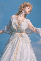 Ragnarok Sweet Elegant Lolita JSK Dress and Accessory Set in White - image 6