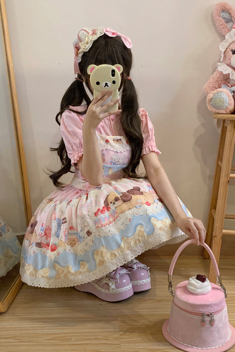 Cream Party Sweet Lolita JSK Dress in Three Colors - image 7