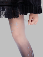 Gothic Lolita Black Gradient Printed Pantyhose - image 7
