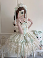Ribbons of Love Sweet Lolita Tiered JSK Dress - image 26