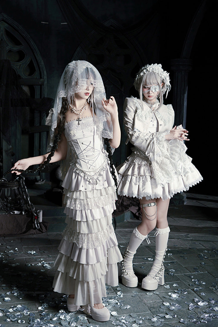 Bionic Doll - Gothic Lolita Fishtail Skirt & Corset Full Set - image 11