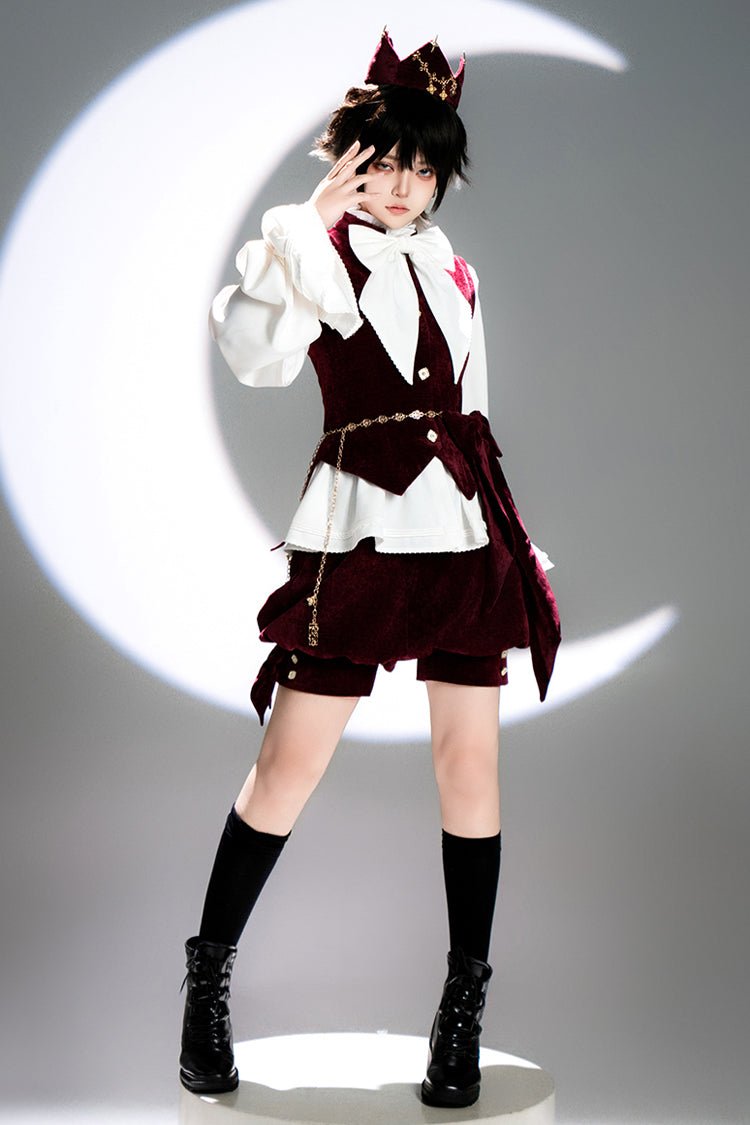 Red Rabbit Hunt Sweet Prince Ouji Lolita Vest - image 10