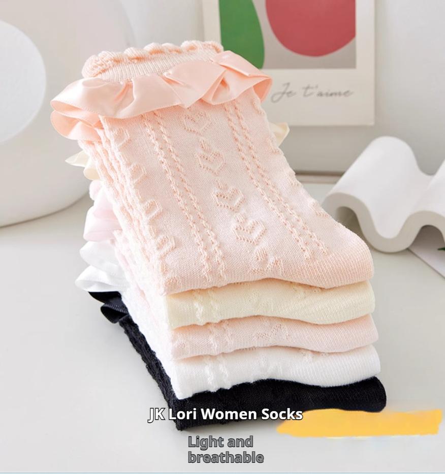 Sweet Lolita Socks Women's Multicolor JK Mid-Calf Socks - image 22