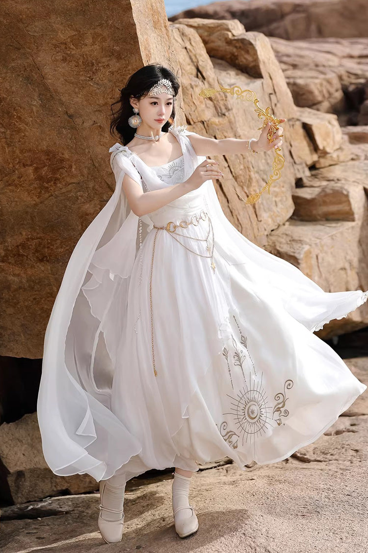 Aurelia of the Holy Light - Sweet Lolita Dress Set & Shawl - image 4